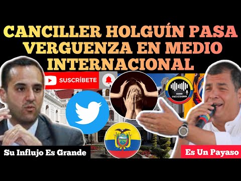 CANCILLER HOLGUÍN DE ECUADOR PASA VERG.U3N.Z4 EN MEDIO DE COMUNICACIÓN INTERNACIONAL RFE TV