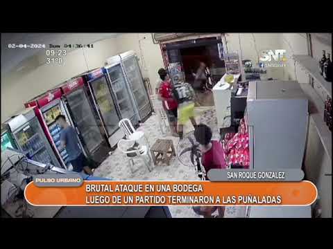 Brutal ataque en una bodega de San Roque Gonzáles