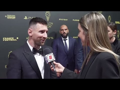 Sofia Martínez entrevistó a Lionel Messi post Balón de Oro en Generación F - ESPN 30/10/2023