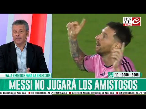 Dolor país: Lionel Messi está lesionado y no jugará con la Selección Argentina