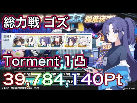 【#ブルアカ】総力戦 ゴズ 屋内 Torment 1凸 39,784,140Pt ずんだもん音声字幕解説 biimシステム【ブルーアーカイブ】