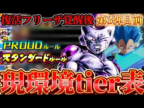 7周年第二弾ラスト【復活フリーザ覚醒後】両ルール現環境キャラtier表【ドラゴンボールレジェンズ】【DRAGON BALL　legends】【ビースト】
