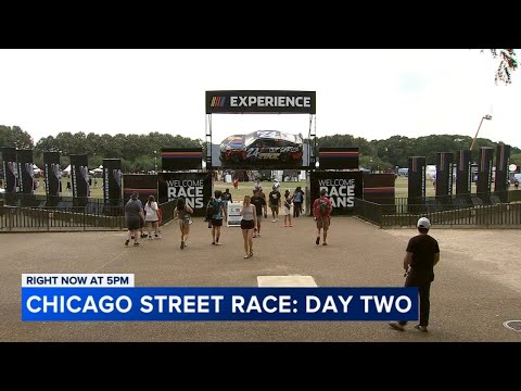 NASCAR drivers compete in Cup Series on Chicago Street Race weekend day 2