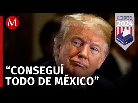 Trump detalla la presión a México para enviar soldados al evento de campaña en Michigan