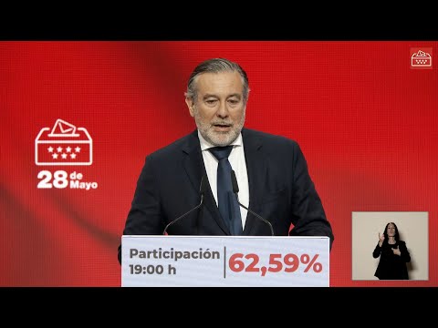 El 62,57% del censo madrileño ha votado hasta las 19 horas, menos de 6,7 puntos que en 2021