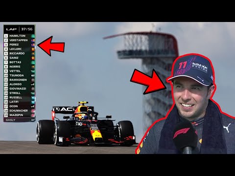 ASI REACCIONA PRENSA MUNDIAL a PODIO de CHECO PEREZ GRAN PREMIO FORMULA 1 ESTADOS UNIDOS F1