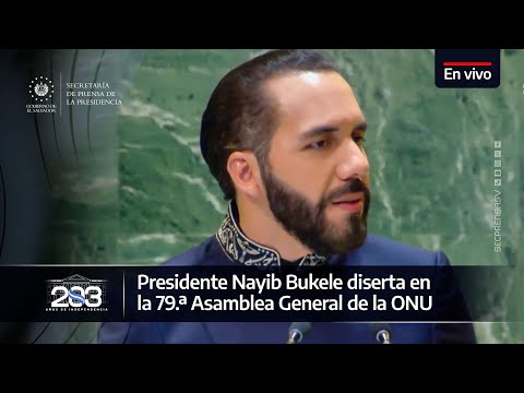 Presidente Nayib Bukele participa en la Asamblea General de la ONU