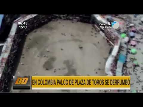 Colombia Derrumbe de palco en corrida de toros dejó varios fallecidos y heridos