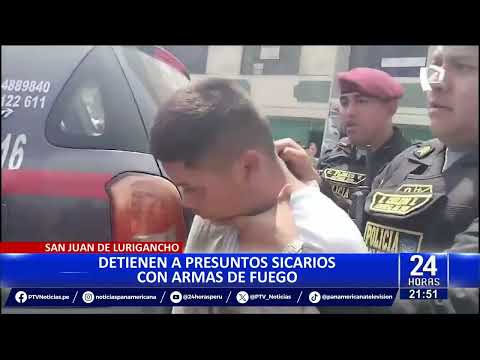 San Juan de Lurigancho: capturan a presuntos delincuentes con armas de fuego y municiones