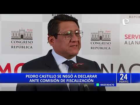 Caso Anguía: Pedro Castillo se negó a declarar virtualmente en Comisión de Fiscalización