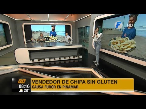 Vendedor de chipa sin gluten causa furor en Pinamar