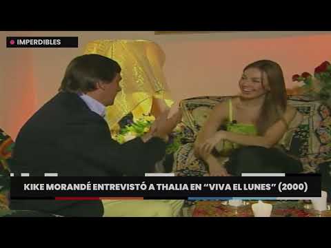 Kike Morandé entrevista a Thalia. TBT, Canal 13.