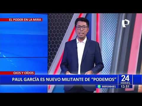 Paul García se convierte en militante de Podemos Perú tras su paso por Acción Popular