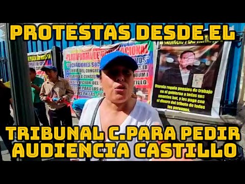 PERUANOS PROTESTAN EXTERIORES TRIBUNAL CONSTITUCIONAL PARA PEDIR FECHA DEL HABEAS CORPUS DE CASTILLO