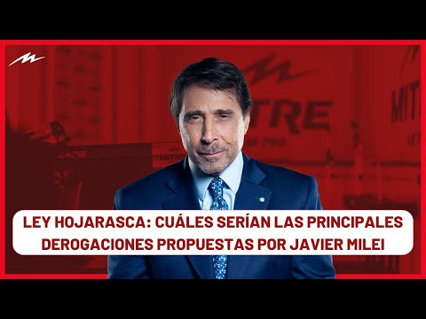 Ley Hojarasca: cuáles serían las principales derogaciones propuestas por Javier Milei