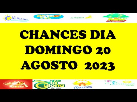 Resultados de loterías y chances en Colombia, 20 de agosto de 2023