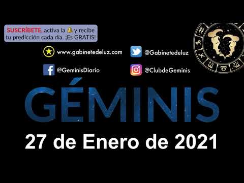 Horóscopo Diario - Géminis - 27 de Enero de 2021.