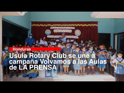 Usula Rotary Club se une a campaña Volvamos a las Aulas de LA PRENSA