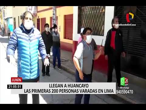 Llegan a Huancayo las primeras 200 personas varadas en Lima