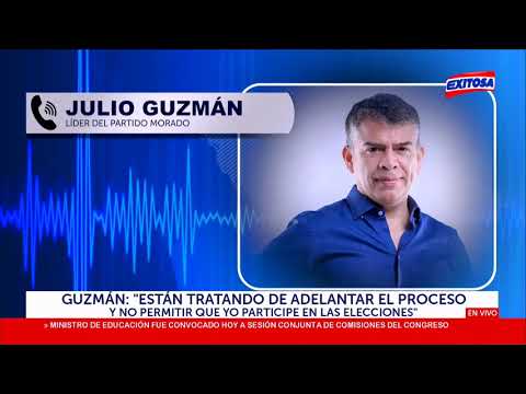 Guzmán: Están tratando de adelantar el proceso y no permitir que yo participe en las elecciones