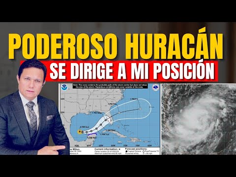 HURACÁN MILTON SE DIRIGE A MI POSICIÓN CON VIENTOS DE 80 MPH