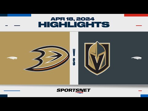 NHL Highlights | Ducks vs. Golden Knights - April 19, 2024