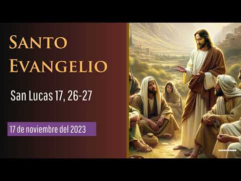 Evangelio del 17 de noviembre del 2023 según San Lucas 17, 26-37