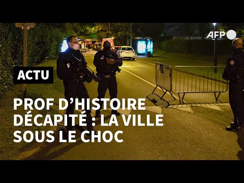 Un prof d'histoire décapité, Conflans-Sainte-Honorine sous le choc | AFP