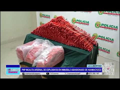 La Libertad: incautan arsenal de explosivos en inmueble abandonado de Huamachuco