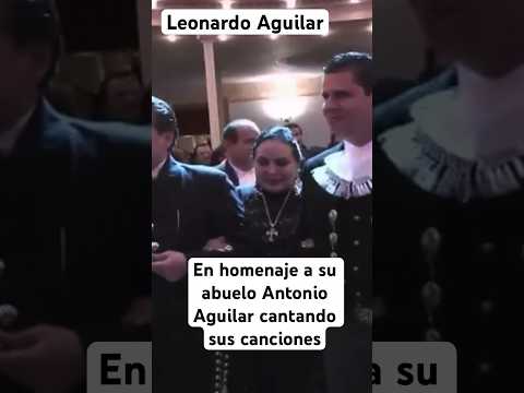 Leonardo Aguilar le rendia homenaje a su abuelo Antonio Aguilar cantando sus exitos #viral