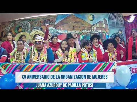 Organización de Mujeres Azurduy en Potosí se pronuncia por ataques del Gob. contra Evo y el MAS IPSP