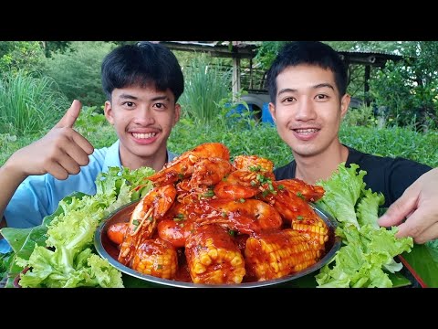 กุ้งถังซอสเผ็ดเข้มข้นแซ่บนัวร