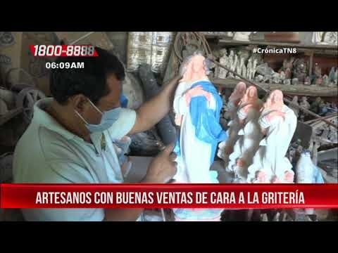 Artesanos de León obtienen buenas ventas con la imagen de la Virgen María - Nicaragua
