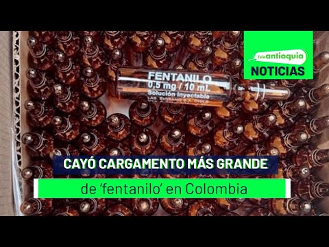 Cayó cargamento más grande de fentanilo en Colombia - Teleantioquia Noticias