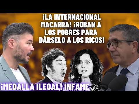 RUFIÁN, PATXI LÓPEZ y Y. DÍAZ TRITURAN a AYUSO por DAR una MEDALLA a MILEI: ¡INTERNACIONAL MACARRA!