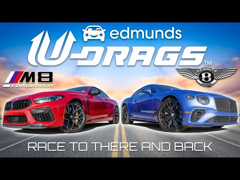 U-DRAG RACE: BMW M8 Competition vs. Bentley Continental GT Speed | Quarter Mile, Handling & More