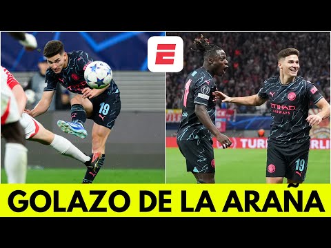 GOLAZO DE JULIÁN ÁLVAREZ para la VICTORIA AGÓNICA del MANCHESTER CITY vs LEIPZIG | Champions League