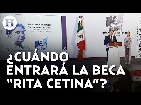 El secretario de educación, Mario Delgado, nos da todos los detalles sobre la nueva beca Rita Cetina