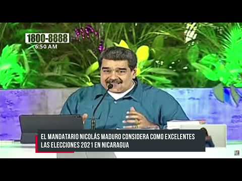 Presidente de Venezuela, Nicolás Maduro, saludo elecciones pacificas de Nicaragua