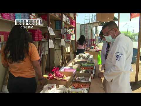 Personal de salud recorre tramos de pólvora del Mercado Mayoreo, Managua - Nicaragua