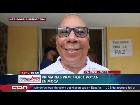 Primarias PRM 44,801 votan en Moca