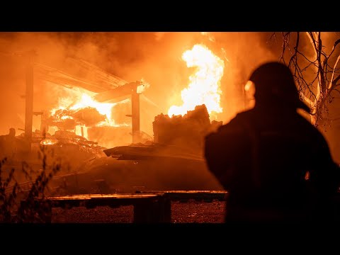 Feuerinferno in Leuchtenberg: "Es ist ein massiver Brandbekämpfungseinsatz"