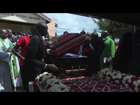 Emotions run high as Kenyans pay their respects on the eve of Kelvin Kiptum's funeral