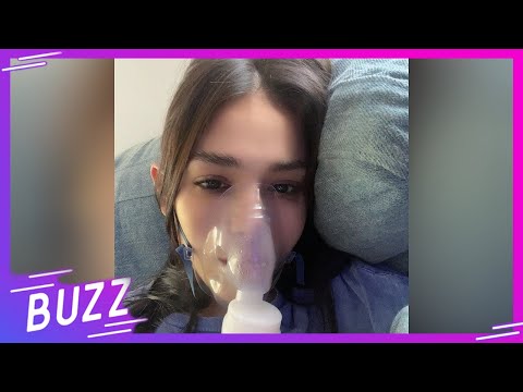 Danna Paola aparece con mascarilla de oxígeno y revela que padece dos enfermedades | Buzz