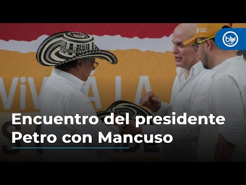 Con intercambio de sombreros, así fue el encuentro del presidente Petro con Salvatore Mancuso