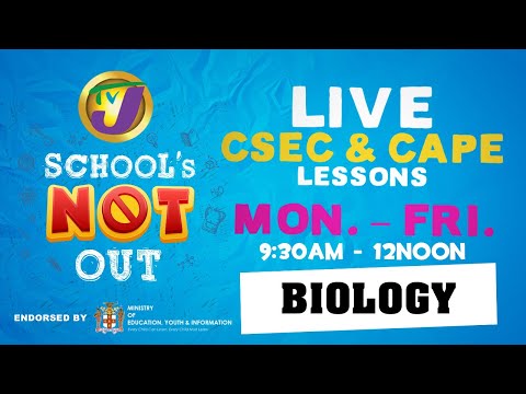 CSEC Biology Lessons with Pierce Lawrence - May 29 2020