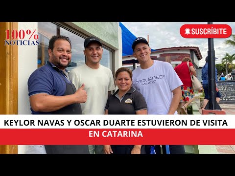 Keylor Navas y Oscar Duarte estuvieron de visita en Catarina, Nicaragua