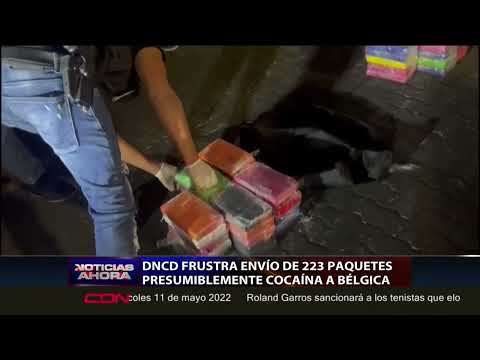 DNCD frustra envío de 223 paquetes presunta cocaína a Bélgica