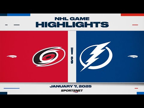 NHL Highlights | Hurricanes vs. Lightning - January 7, 2024