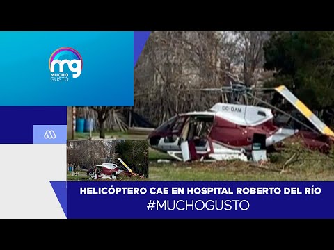 Helicóptero cae en el estacionamiento del Hospital Roberto del Río en Independencia - Mucho Gusto